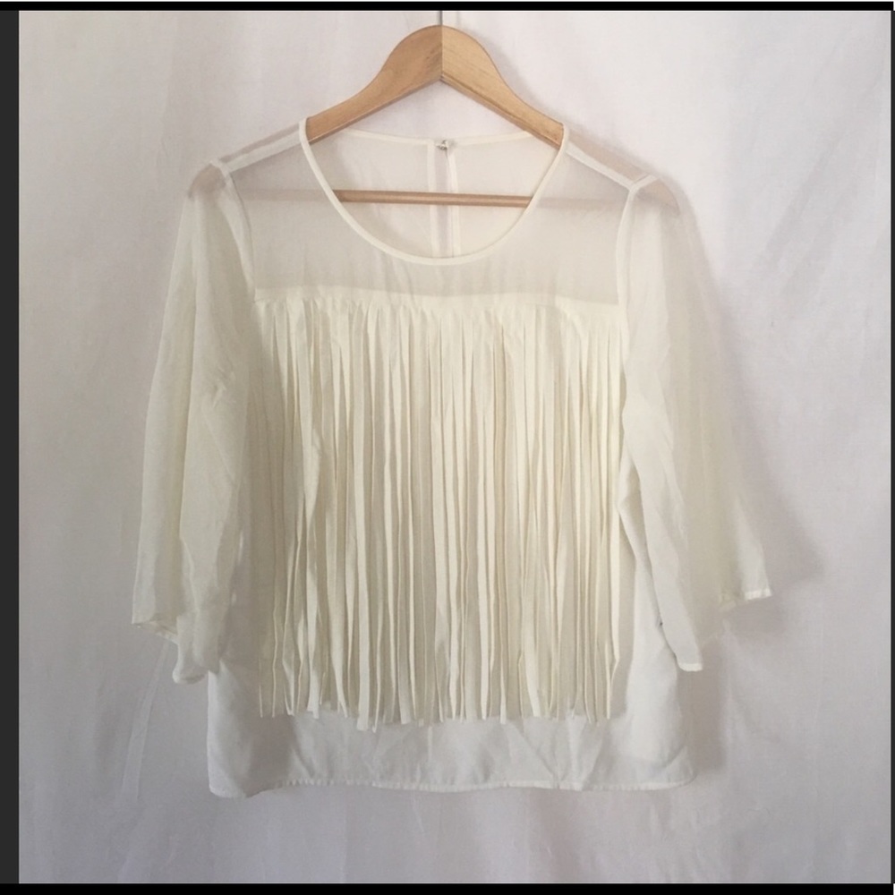 NWT Fringe top by DKNYC
